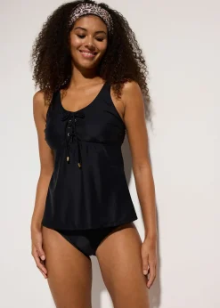 Femme bonprix Tankinis|Tankini avec laçage (ens. 2 pces)