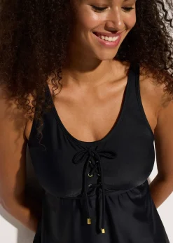 Femme bonprix Tankinis|Tankini avec laçage (ens. 2 pces)