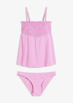 Femme bonprix Tankinis|Tankini bandeau smocké (ens. 2 pces)