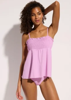 Femme bonprix Tankinis|Tankini bandeau smocké (ens. 2 pces)