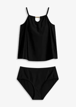 Femme bonprix Tankinis|Tankini (ens. 2 pces) avec découpe poitrine