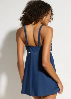 Femme bonprix Tankinis|Tankini long à coutures décoratives (ens. 2 pces)