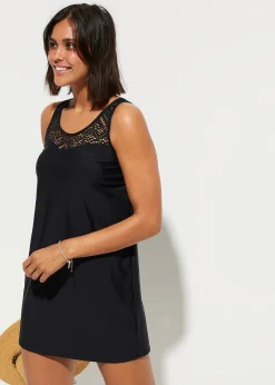 bonprix Tankini long (ens. 2 pces) avec dentelle, séchage rapide|Femme Tankinis