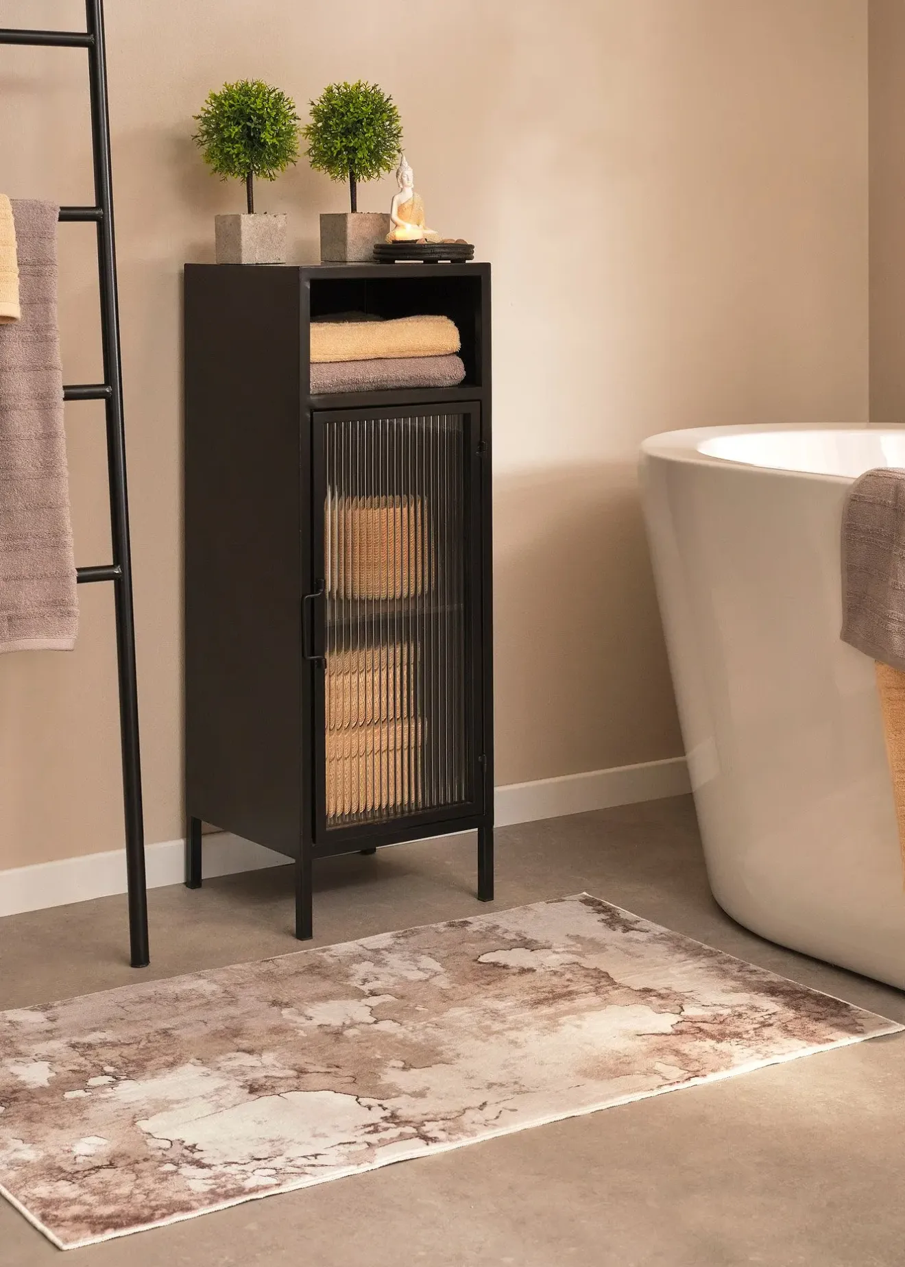 bonprix Tapis de bain à imprimé marbre| Salle De Bain·Tapis De Bain|Tapis De Bain