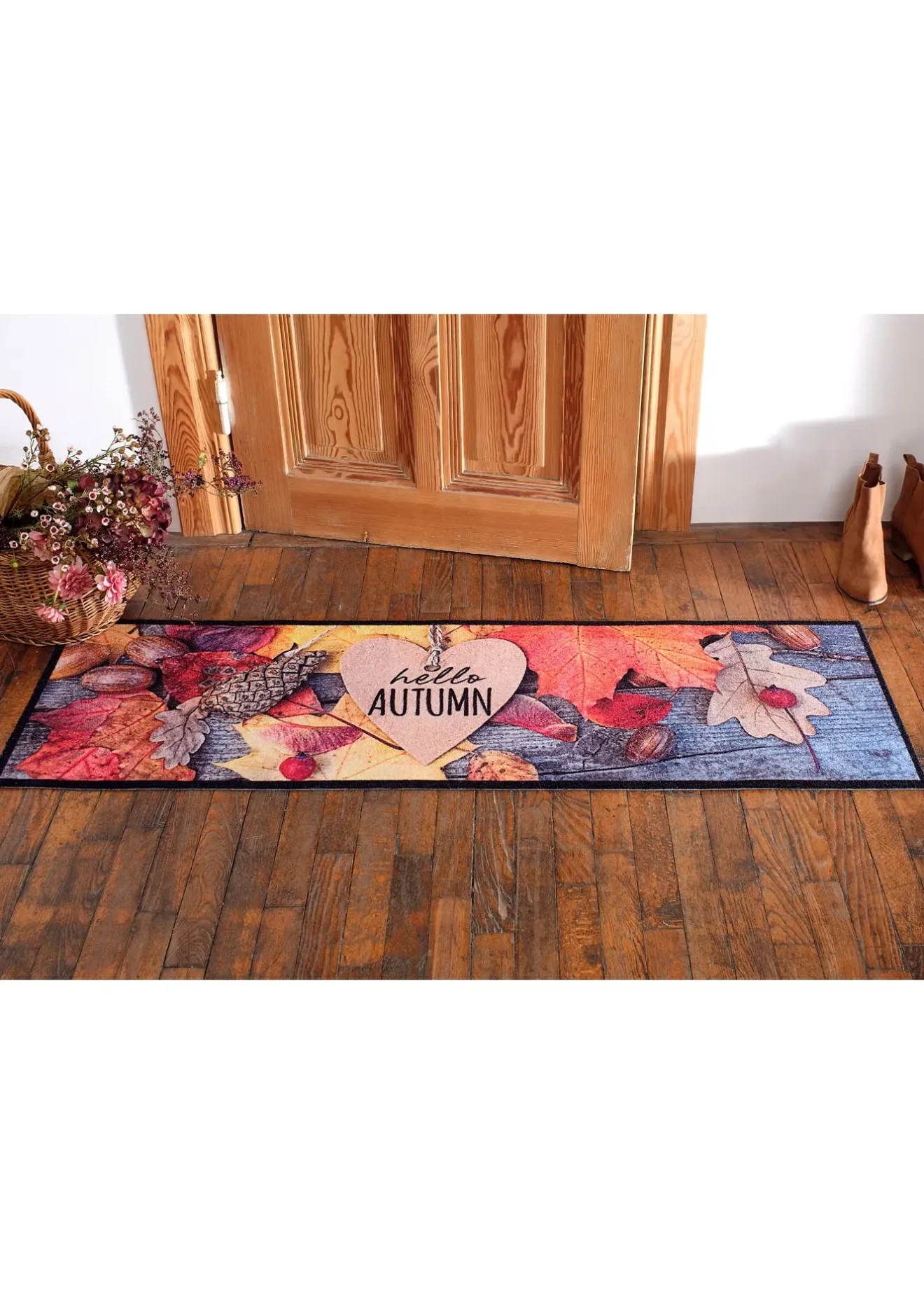 bonprix Couloir·Tapis De Couloir|Couloir·Tapis D'Entrée|Tapis de protection avec motif automnal