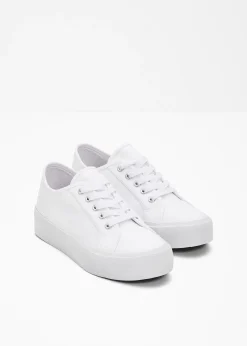 Femme bonprix Sneakers|Tennis en toile à plateforme