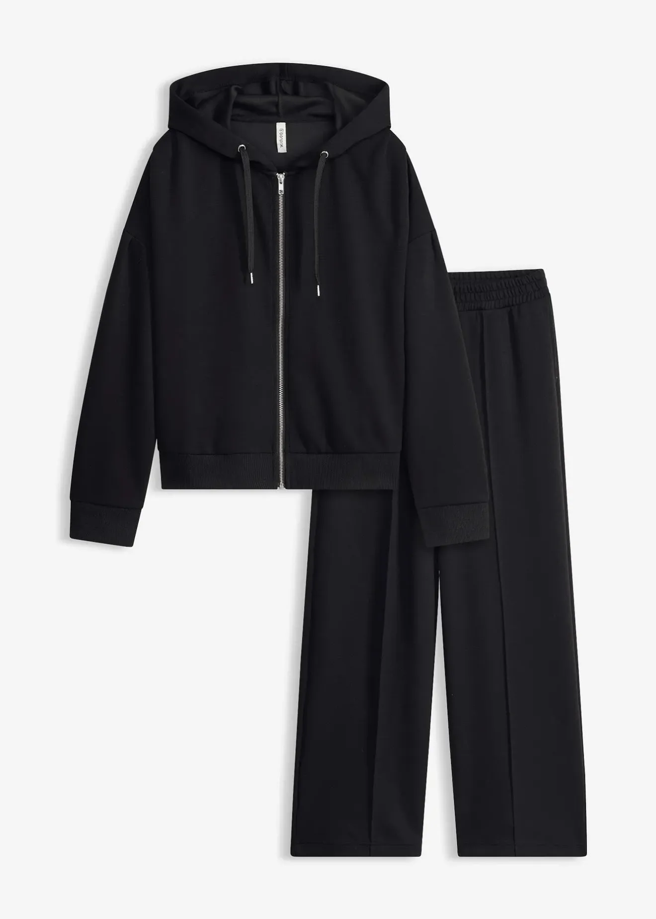 bonprix Tenue d’intérieur en matière néoprène avec veste raccourcie|Femme Homewear|Lingerie Nuit