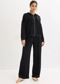 bonprix Tenue d’intérieur en matière néoprène avec veste raccourcie|Femme Homewear|Lingerie Nuit