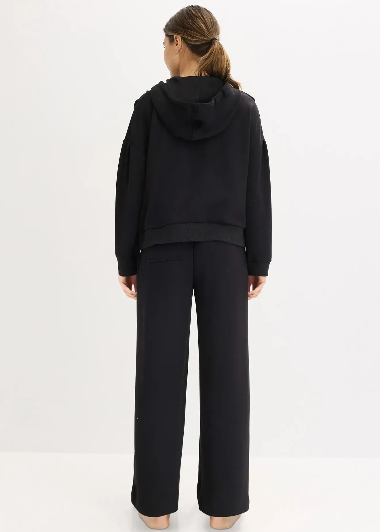 bonprix Tenue d’intérieur en matière néoprène avec veste raccourcie|Femme Homewear|Lingerie Nuit