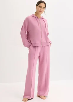 Femme bonprix Homewear|Lingerie Nuit|Tenue d’intérieur en matière néoprène avec veste raccourcie