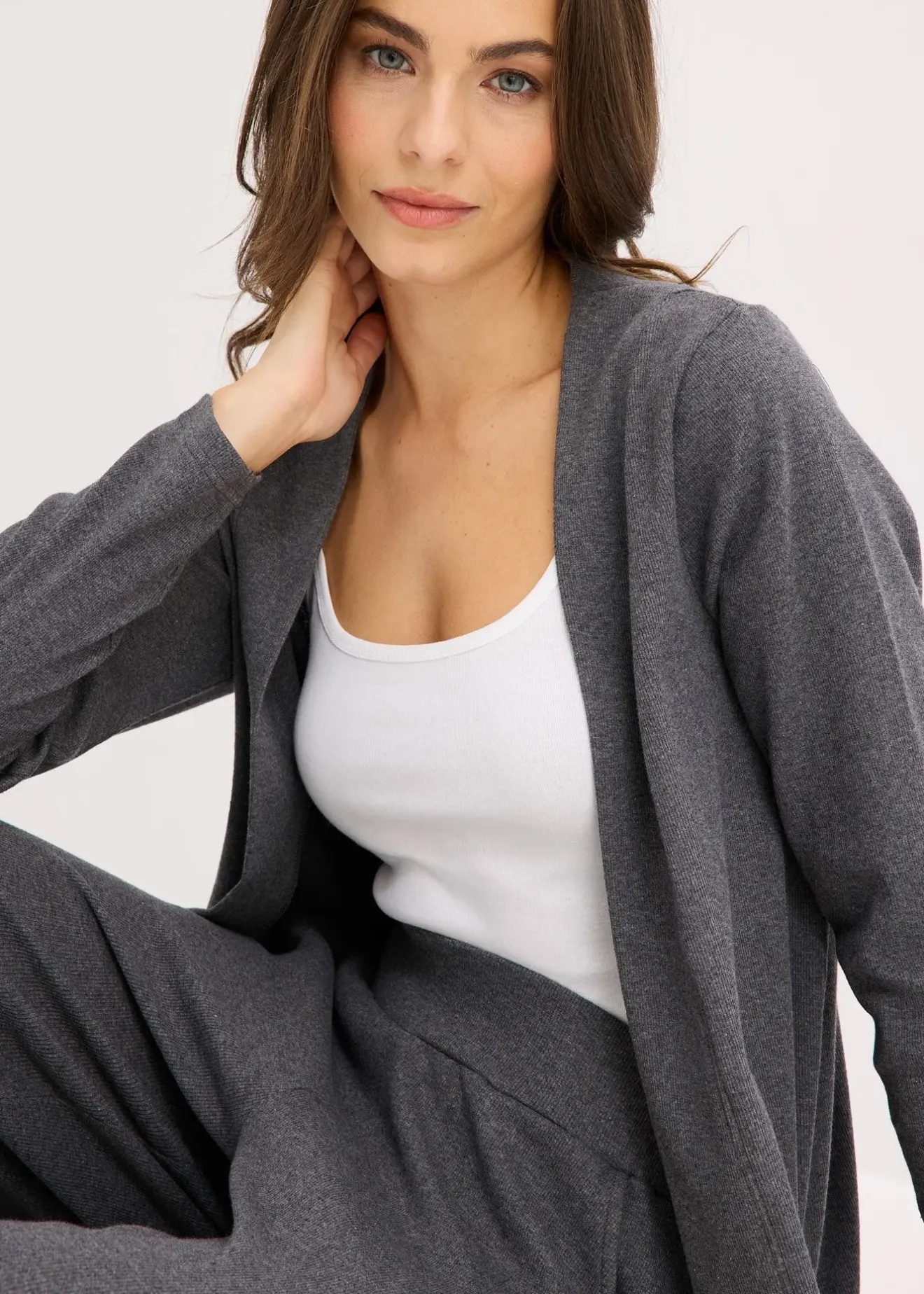 Femme bonprix Homewear|Lingerie Nuit|Tenue d’intérieur en matière côtelée