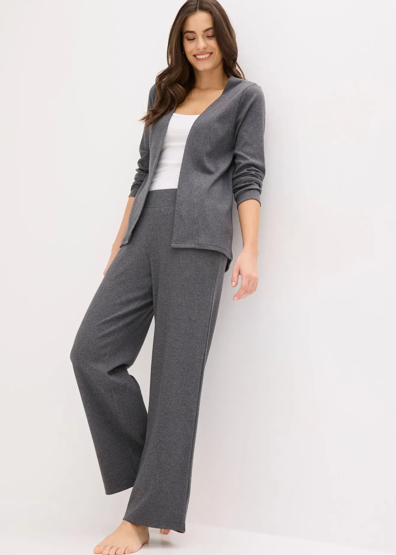 Femme bonprix Homewear|Lingerie Nuit|Tenue d’intérieur en matière côtelée