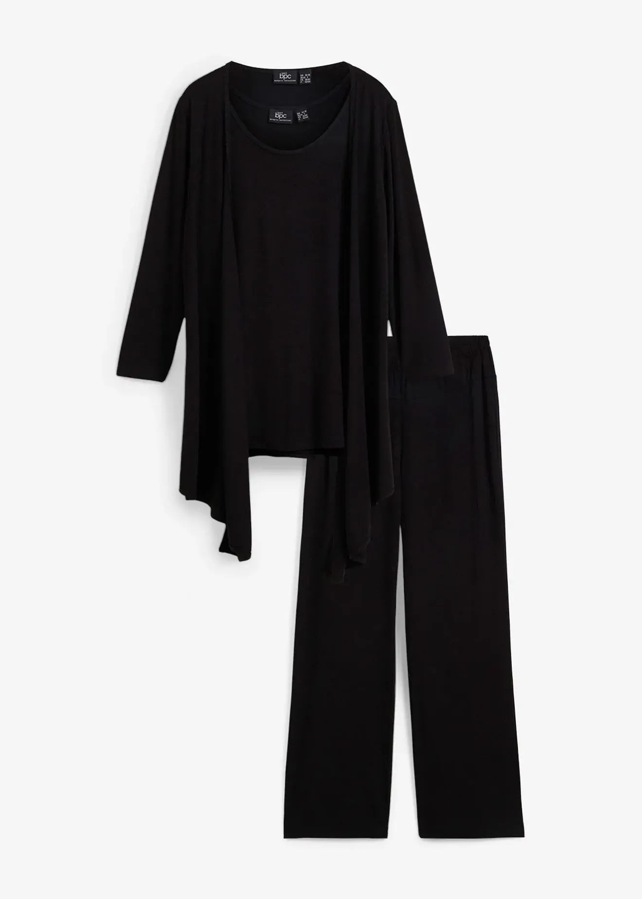 Femme bonprix Homewear|Homewear|Tenue d’intérieur (ens. 3 pces) en viscose majoritaire