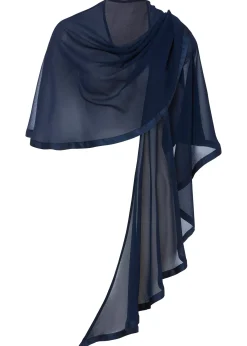 bonprix Étole avec bordure en satin|Femme Ponchos|Maille