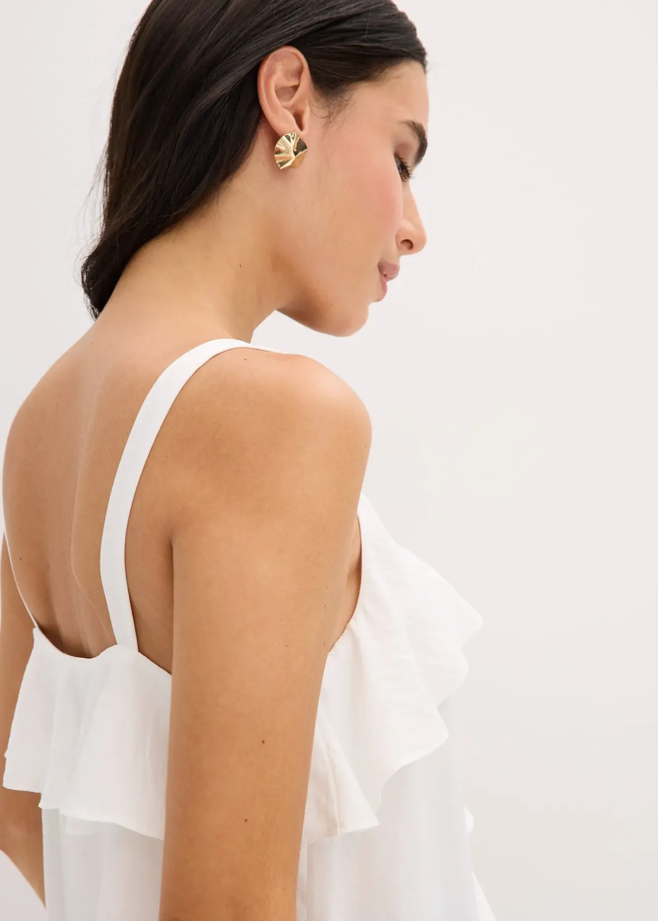 bonprix Top à bretelles fines en satin brillant|Femme Chemisiers|T-Shirts & Tops