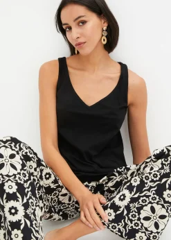 Femme bonprix Basiques|T-Shirts & Tops|Top 100% coton