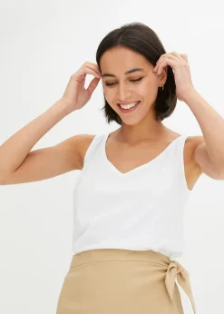 Femme bonprix Basiques|T-Shirts & Tops|Top 100% coton