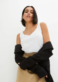 Femme bonprix Basiques|T-Shirts & Tops|Top 100% coton