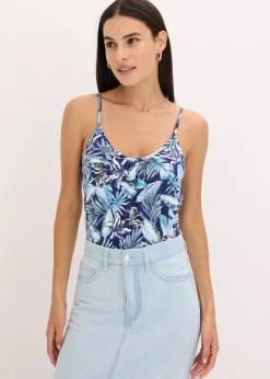 Femme bonprix T-Shirts & Tops|Top à fines bretelles en viscose extensible douce