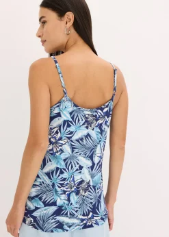 Femme bonprix T-Shirts & Tops|Top à fines bretelles en viscose extensible douce