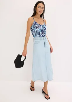 Femme bonprix T-Shirts & Tops|Top à fines bretelles en viscose extensible douce