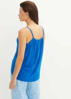 Femme bonprix T-Shirts & Tops|Top à fines bretelles en viscose fluide