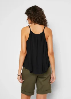 bonprix Top à fines bretelles en viscose fluide|Femme T-Shirts & Tops