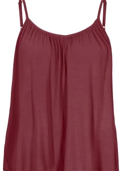 Femme bonprix T-Shirts & Tops|Top à fines bretelles en viscose fluide