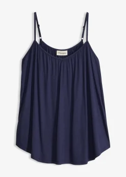 bonprix Top à fines bretelles en viscose fluide|Femme T-Shirts & Tops