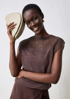 bonprix Top 100% lin|Femme Premium|T-Shirts & Tops