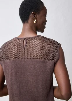 bonprix Top 100% lin|Femme Premium|T-Shirts & Tops