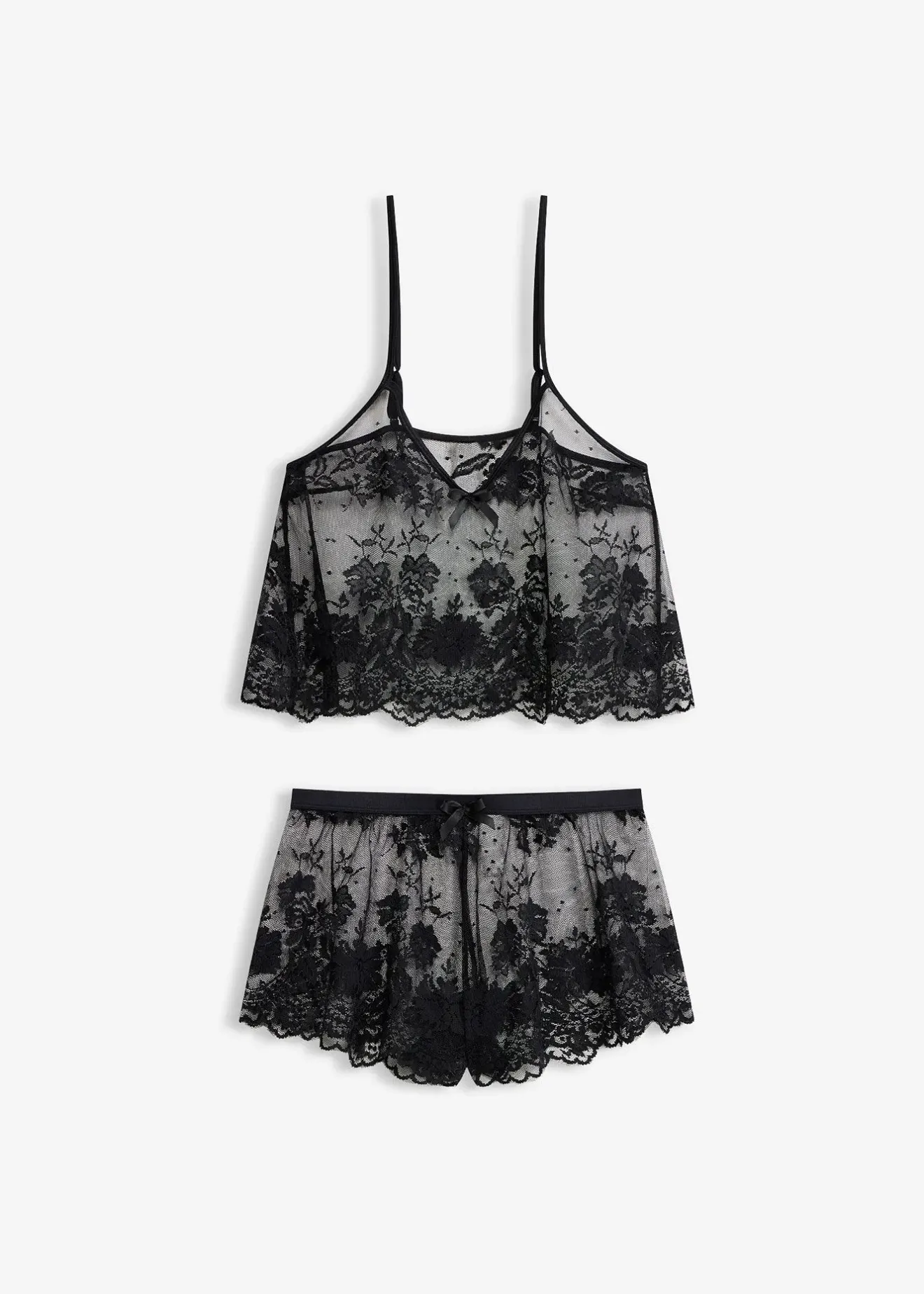 bonprix Top + shorty (Ens. 2 pces.)|Femme Guêpières & Déshabillés|Dessous