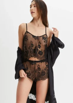 bonprix Top + shorty (Ens. 2 pces.)|Femme Guêpières & Déshabillés|Dessous