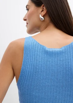 Femme bonprix Maille|T-Shirts & Tops|Top ajusté en maille de viscose mélangée