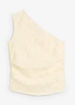 Femme bonprix T-Shirts & Tops|Top asymétrique en matière texturée