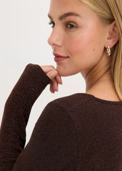 bonprix Top col bénitier|Femme T-Shirts & Tops