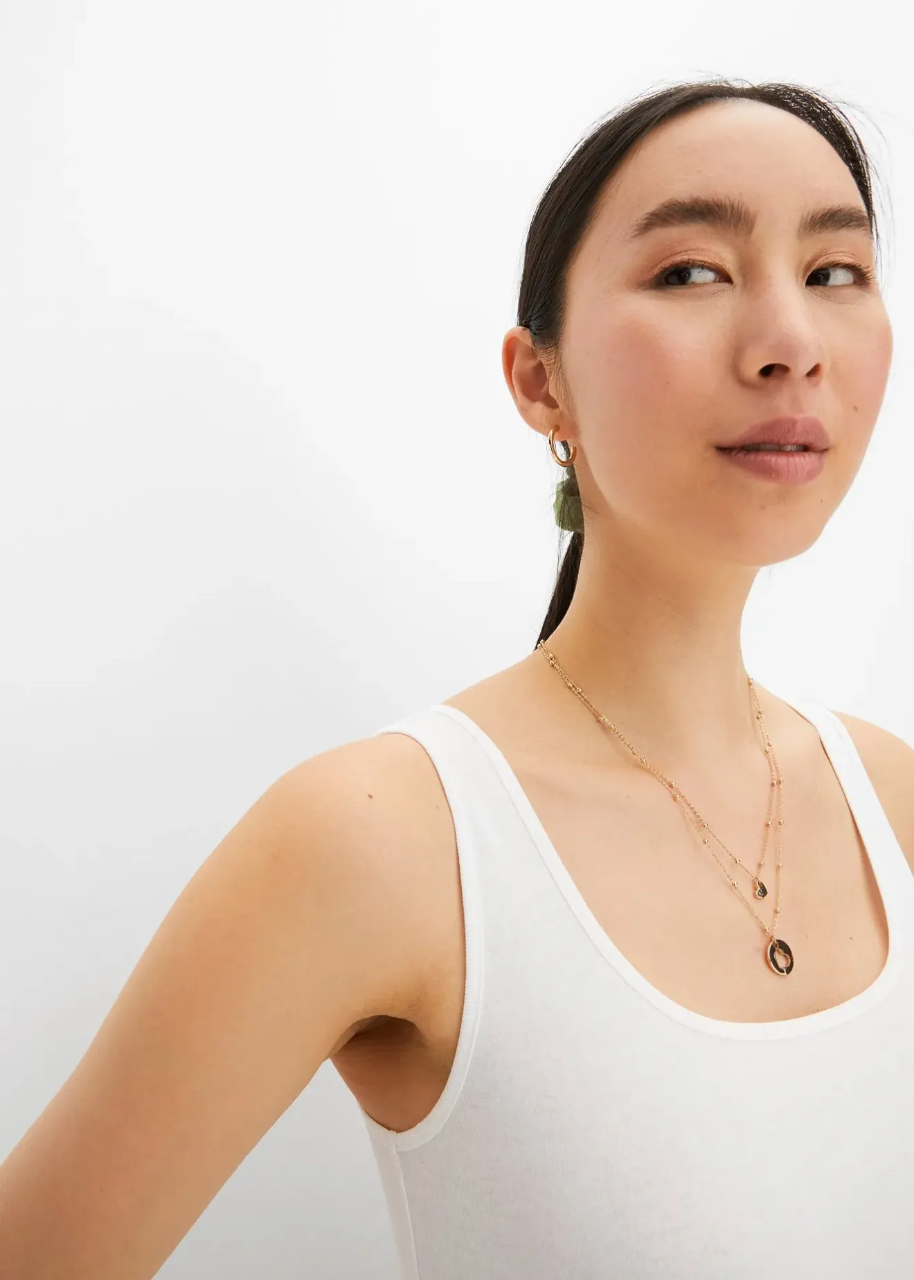 Femme bonprix Tricots De Peau|Basiques|Top côtelé 100% coton