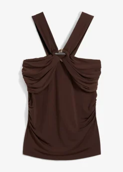 bonprix Top dos nu avec boucle en métal martelé|Femme T-Shirts & Tops