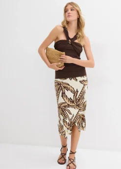 bonprix Top dos nu avec boucle en métal martelé|Femme T-Shirts & Tops