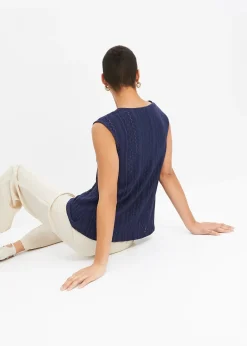 bonprix Top en broderie anglaise|Femme T-Shirts & Tops