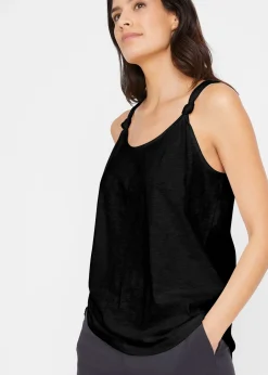 Femme bonprix T-Shirts & Tops|Top en coton à détails nœuds