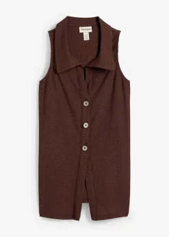 Femme bonprix T-Shirts & Tops|Top en crêpe texturé