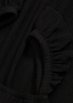 Femme bonprix T-Shirts & Tops|Top en jersey crêpe à bretelles volantées