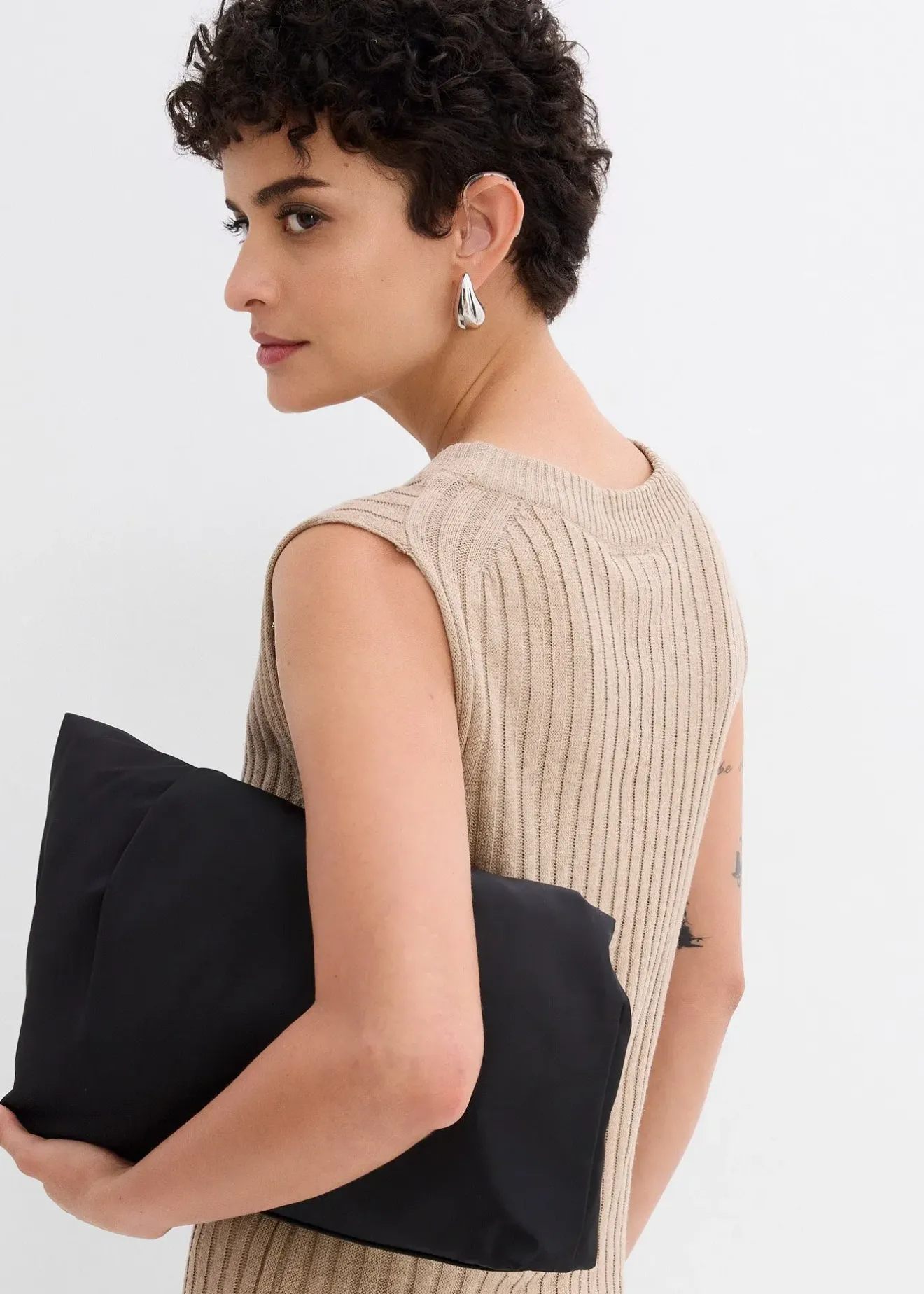 Femme bonprix Maille|Deux Pièces & Ensembles|Top en maille de viscose mélangée