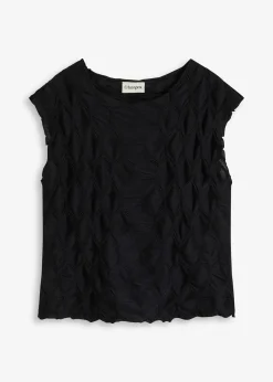Femme bonprix T-Shirts & Tops|Top en matière texturée
