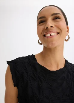 Femme bonprix T-Shirts & Tops|Top en matière texturée