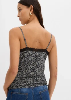 Femme bonprix T-Shirts & Tops|Top en mesh à fines bretelles