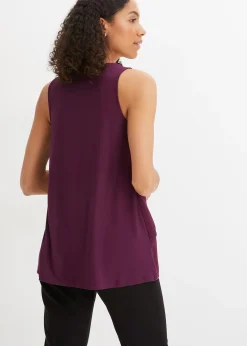 Femme bonprix Chemisiers|T-Shirts & Tops|Top en viscose à encolure zippée