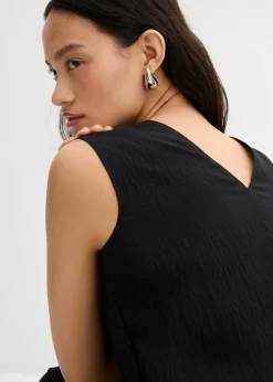 bonprix Top en viscose mélangée, effet froissé|Femme Deux Pièces & Ensembles|Chemisiers