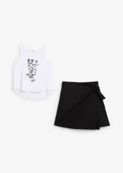 Enfant bonprix Vêtements Enfant|Filles 9-16 Ans·Shorts|Top et jupe fille (ens. 2 pces)
